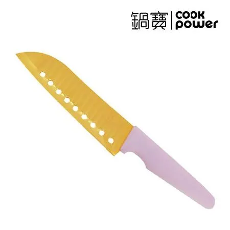 【CookPower 鍋寶】炫麗精廚刀(金色)(背卡泡瞉包裝)WP-111