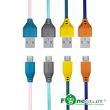 Fonestuff Micro USB 傳輸線 復古玩色系列-(1.2M) FSM120A 雅痞粉
