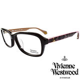 Vivienne Westwood 英國薇薇安魏斯伍德夢幻蕾絲拼接款LOGO光學眼鏡(黑+粉)VW31302