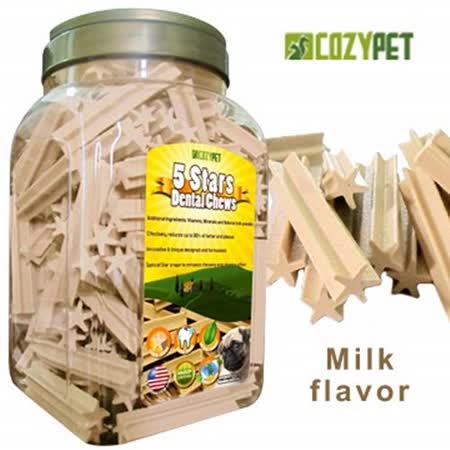 COZY PET 舒適寵物系列-五星金鑽牛奶潔牙骨1.5KG