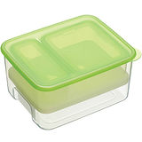 《KitchenCraft》三格式雙層保冷盒(綠方)