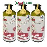 AiLeiYi 洋甘菊潤膚沐浴精-玫瑰花香 1000ml(3瓶/組)【愛買】