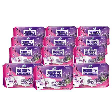 【驅塵氏】抗菌濕拖巾-薰衣草潔淨配方(12張/包,12包/箱)~箱購
