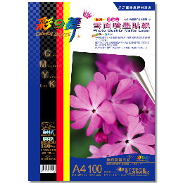 彩之舞 防水 專業級 雪面 A4 高畫質 噴墨貼紙【HY-A40-100】300張