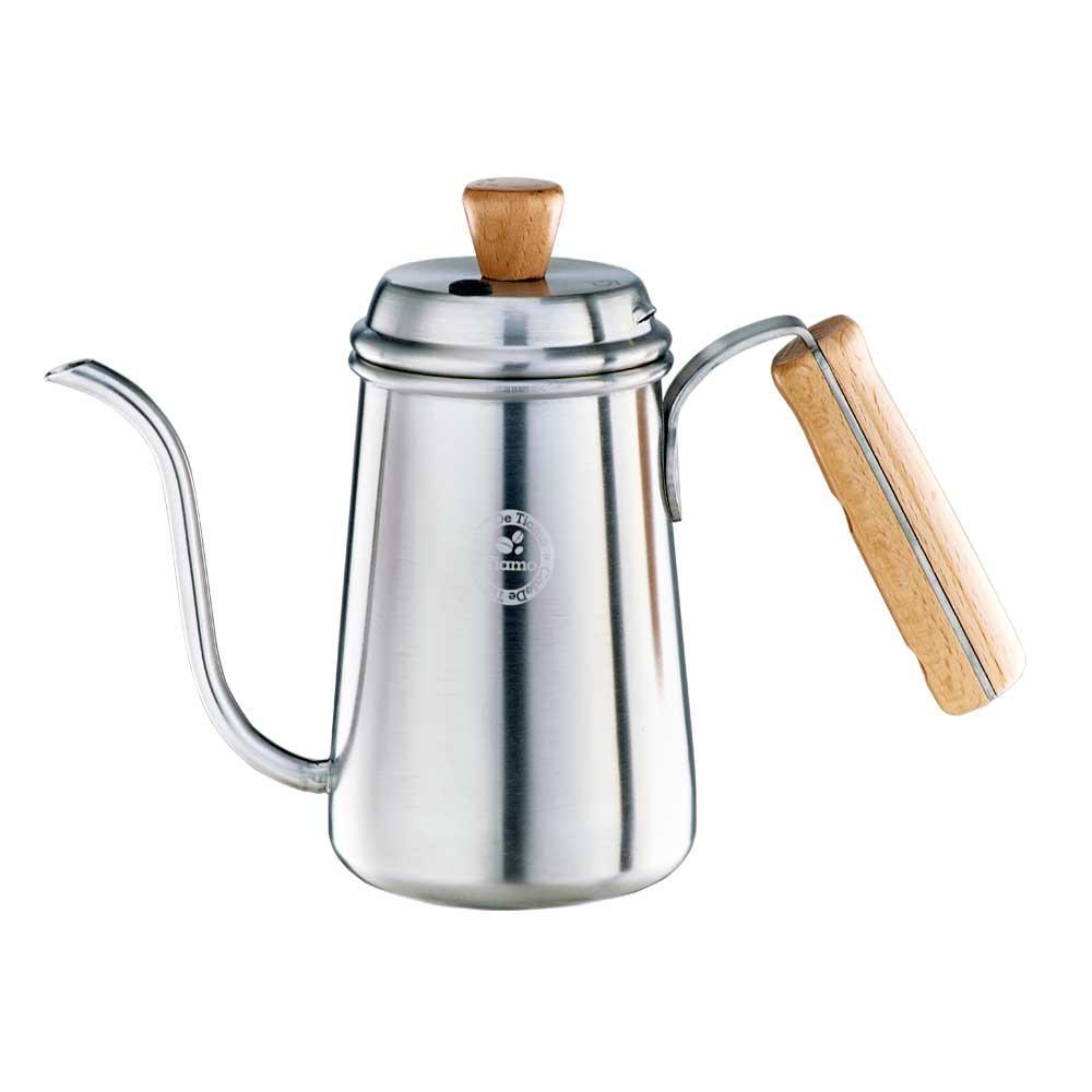 Tiamo 1403B 木柄細口壺 1.2L (砂光) HA1657ST