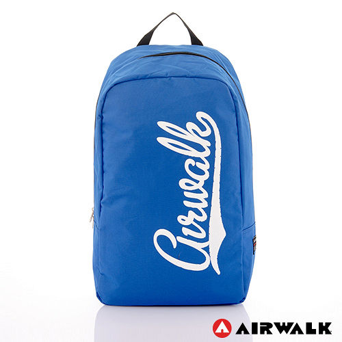 AIRWALK - 快樂曲線 撞色LOGO後背包 - 白字藍