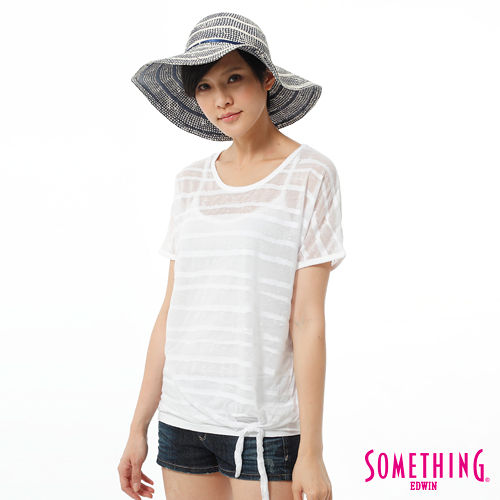 SOMETHING
熱帶燒花V領傘狀T恤