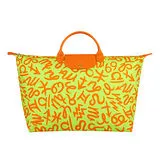 LONGCHAMP 聯名系列Jeremy Scott旅行袋(螢光黃)