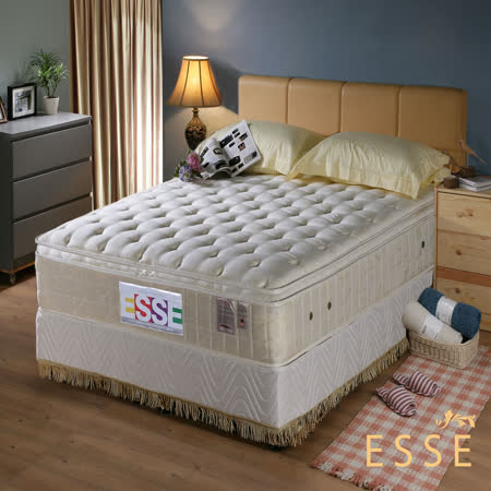 【ESSE御璽名床】三線乳膠硬式床墊(護背系列5x6.2尺 雙人)