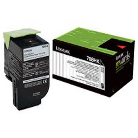 Lexmark 708K 黑色碳粉匣 / 70C80K0,CS310,CS410