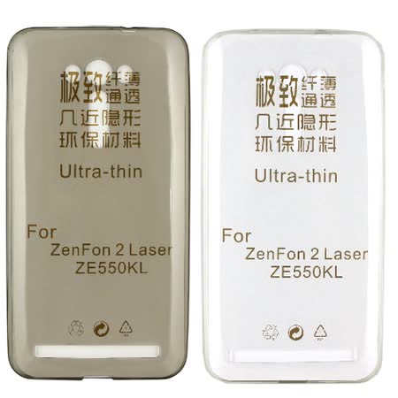 【KooPin力宏】ASUS ZenFone 2 Laser (ZE550KL)5.5吋 極薄隱形保護套/清水套