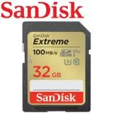 SanDisk 32GB 100MB/s Extreme SDHC UHS-I U3 V30 記憶卡