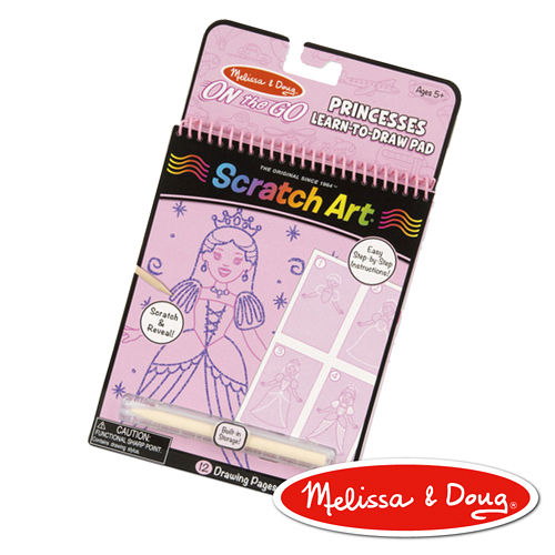 美國瑪莉莎 Melissa & Doug 旅遊樂 刮畫 - 學畫公主