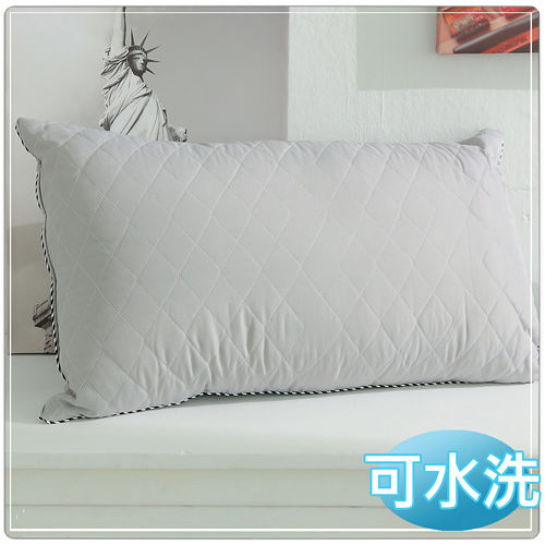 【JOY】可水洗鋪棉竹炭枕-2入組