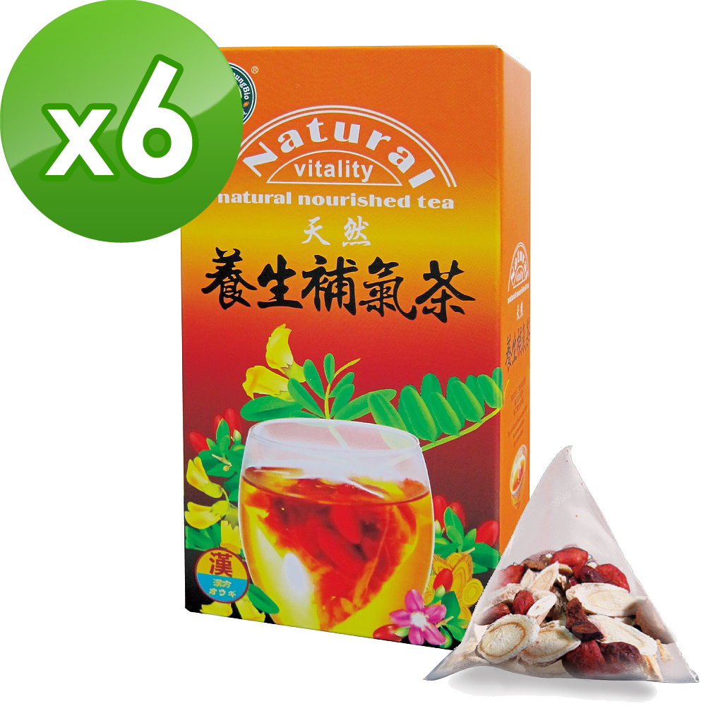 【台灣綠源寶】養生補氣茶(15包/盒)x6盒組