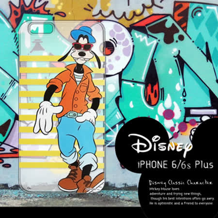 迪士尼授權正版 iPhone 6/ 6S Plus i6S+ (5.5吋) 街頭系列透明軟式手機殼(帥氣高飛)