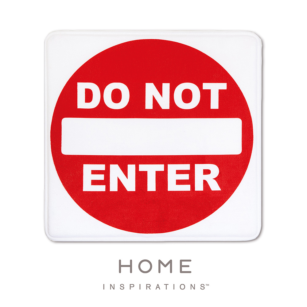 【Home】趣味記憶綿浴墊 - 請勿進入(Do Not Enter)