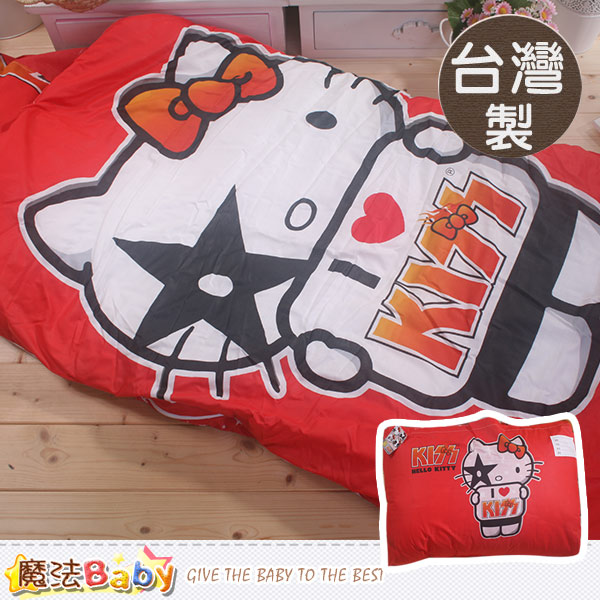 魔法Baby 台灣製Hello kitty授權正版兒童睡袋 c0109