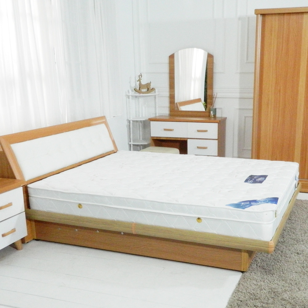 頂級舒柔緹花表布
護框邊條三線獨立筒