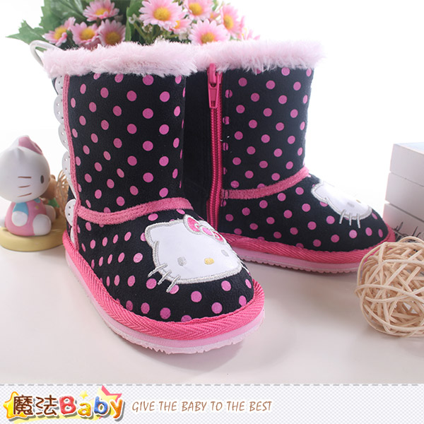 魔法Baby~女童雪靴 Hello kitty授權正版長筒靴 sh8800