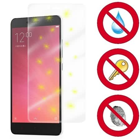 D&A Xiaomi 紅米 Note 2 (5.5吋)電競專用5H螢幕保護貼(NEW AS玻璃奈米)