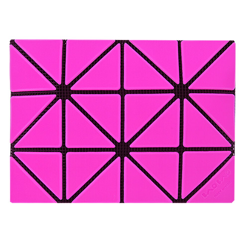 ISSEY MIYAKE 三宅一生BAOBAO霧面3x4名片夾(霧面桃紅)