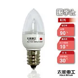 【太星電工】四季光超亮LED小夜燈泡E12/0.5W/紅光 ANB228R.