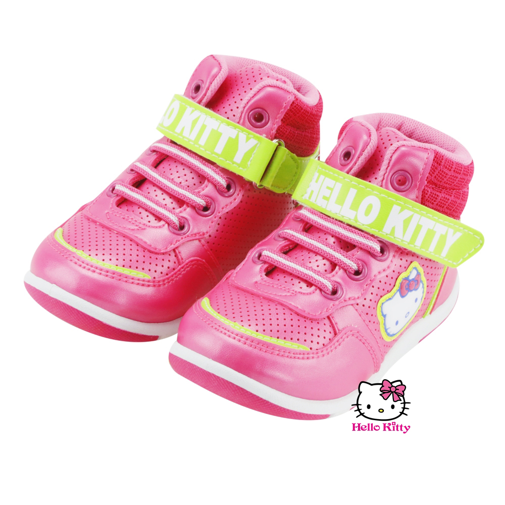 【MODAbobo】Hello Kitty 小中童段中筒螢光童鞋-桃T5A8-715138