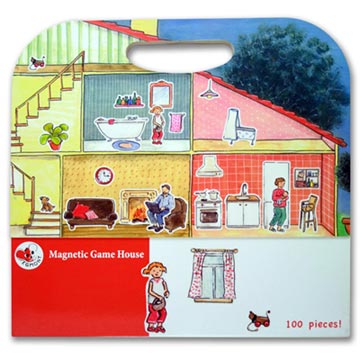 【BabyTiger虎兒寶】比利時 Egmont Toys 艾格蒙繪本風遊戲磁貼書 -快樂家庭