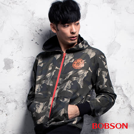 BOBSON
男款迷彩連帽外套