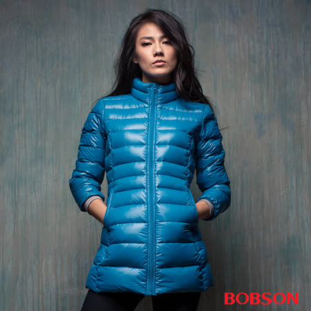 BOBSON 
(女)輕量羽絨長版外套