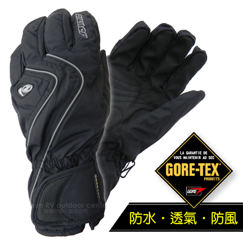 【德國 ZIENER】最新超薄 探險家 Gore-Tex 耐磨防水透氣手套(僅140g_保暖暢銷款)_黑 AR-42