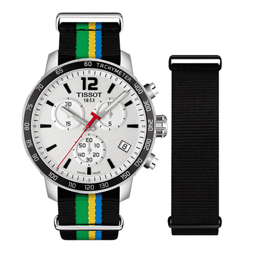 天梭 TISSOT Quickster 時捷系列巴庫特殊計時腕錶 T0954171703702