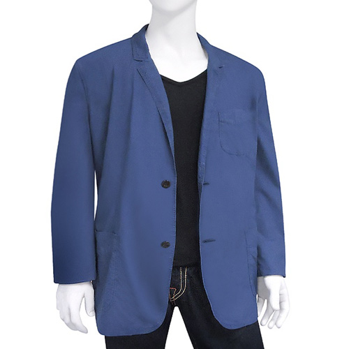 BURBERRY 單排釦紳士長版外套(XXL號)-藍色