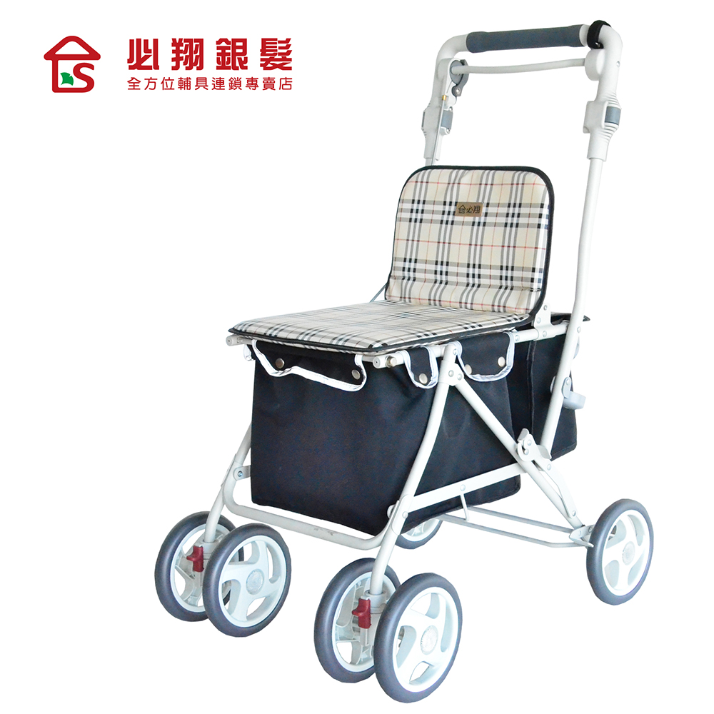 【必翔銀髮】7071休閒購物車- 米格色
