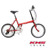 KHS 功學社 16速摺疊車F20-JJ / 城市綠洲 (小摺車、可折疊、自行車、鐵人三項、鐵馬)