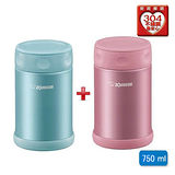 ★1+1超值組★象印ZOJIRUSHI 真空燜燒杯FCE75PS+FCE75AB(750ml)