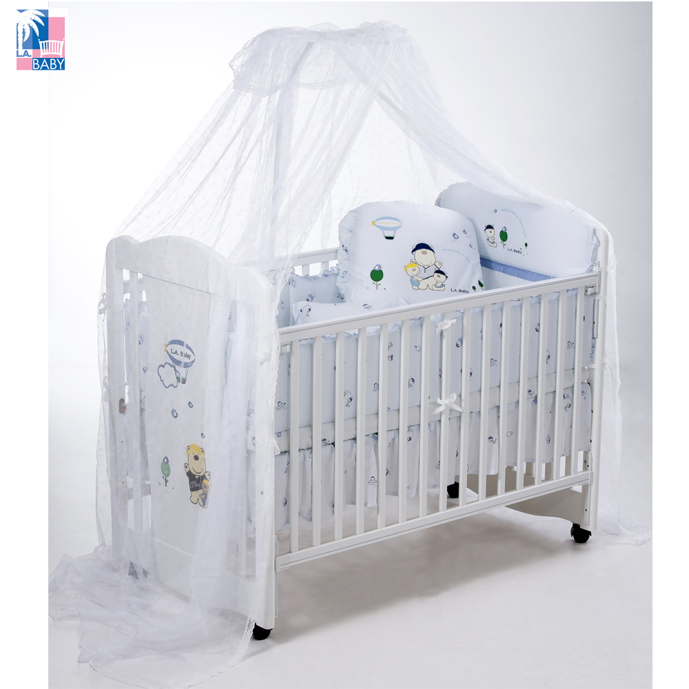 L.A. Baby 美國加州貝比 奧蘭多嬰兒大床-超值10件組(兩款大床/兩款寢具任選)