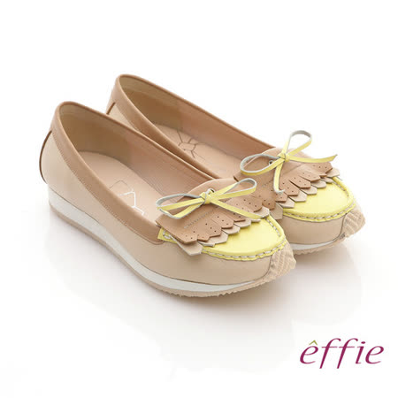 effie
真皮流蘇軟墊平底鞋