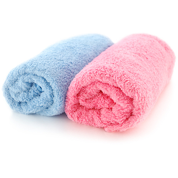卡登思邁爾Cottonsmile-雪花絨經典浴巾兩件組(潤粉色、天空藍)