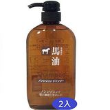 日本KUM熊野油脂馬油無矽靈洗髮精600ml*2入