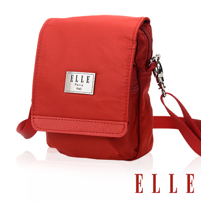 ELLE 法式優雅淑女 收納包/側背包/手機包-鮮紅色EL83478-01