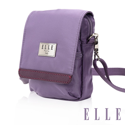 ELLE 法式優雅淑女 收納包/側背包/手機包-淺紫色EL83478-24
