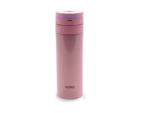 THERMOS膳魔師 超輕量不鏽鋼真空保溫瓶0.35L 粉色(JNS-350)