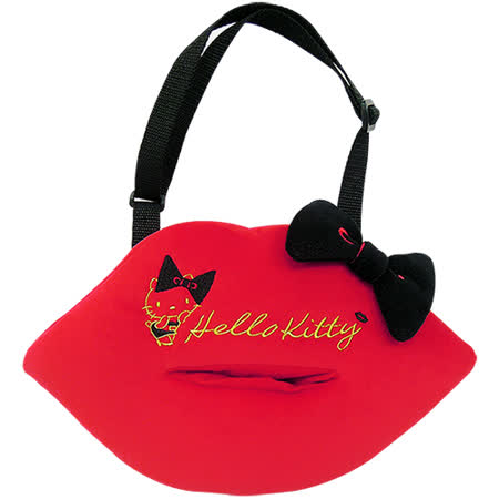 HELLO KITTY
 紅唇面紙盒掛袋