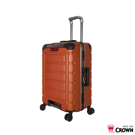 《Traveler Station》CROWN 皇冠 C-FE258 22吋 閃橘 悍馬 鋁框拉桿箱 行李箱