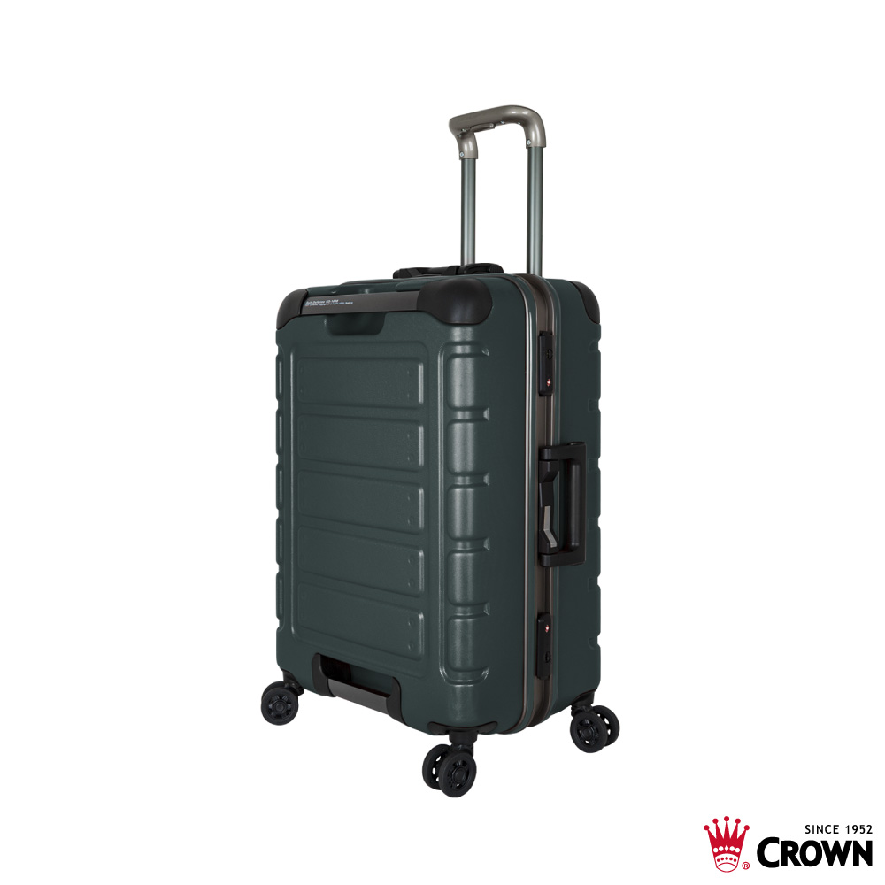 《Traveler Station》CROWN 皇冠 C-FE258 22吋 深綠 悍馬 鋁框拉桿箱 行李箱