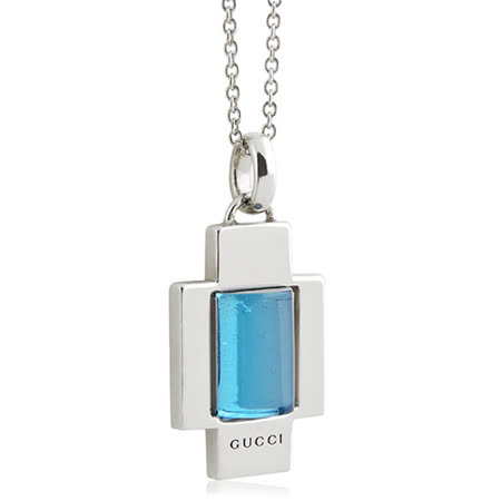 GUCCI 925純銀十字造型墜飾項鍊