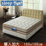【Sleep tight】二線高蓬度/舒柔布/免翻面/蜂巢式獨立筒床墊(實惠型)-6尺雙人加大