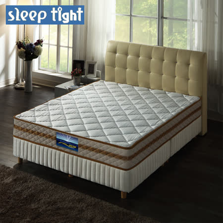 【Sleep tight】二線3M防潑水/防蹣抗菌/一面蓆護背硬式床墊(一般型)-3.5尺單人